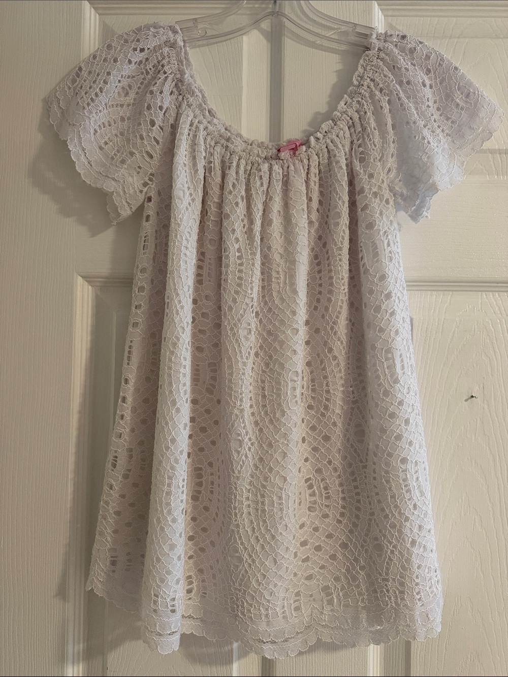 Lilly Pulitzer Off Shoulder Marble Lace Top S 
Lined
